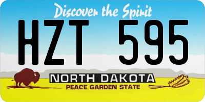ND license plate HZT595