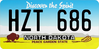 ND license plate HZT686