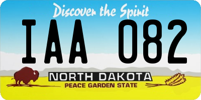 ND license plate IAA082