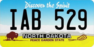 ND license plate IAB529
