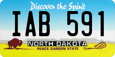 ND license plate IAB591
