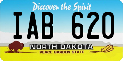 ND license plate IAB620