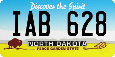 ND license plate IAB628