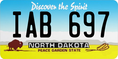 ND license plate IAB697
