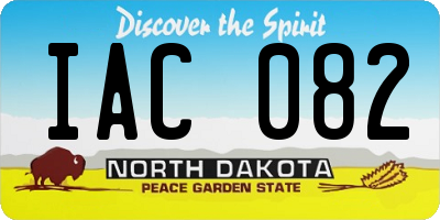 ND license plate IAC082
