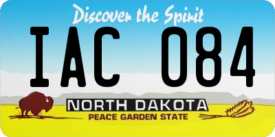 ND license plate IAC084