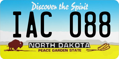 ND license plate IAC088