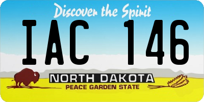 ND license plate IAC146