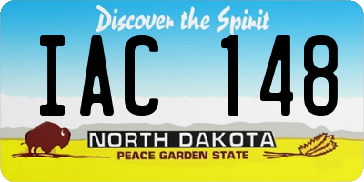 ND license plate IAC148