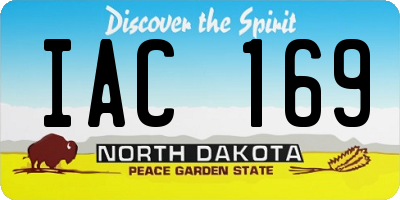 ND license plate IAC169