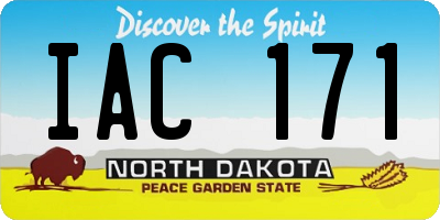 ND license plate IAC171