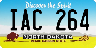 ND license plate IAC264