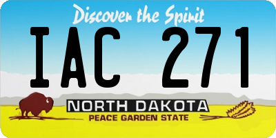 ND license plate IAC271