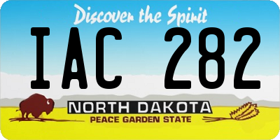 ND license plate IAC282