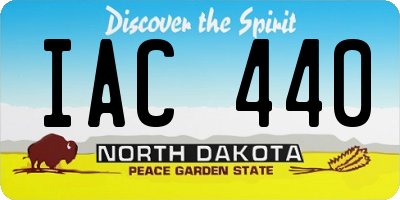ND license plate IAC440