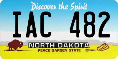 ND license plate IAC482