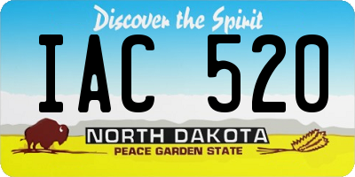 ND license plate IAC520
