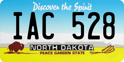 ND license plate IAC528