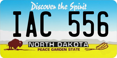 ND license plate IAC556