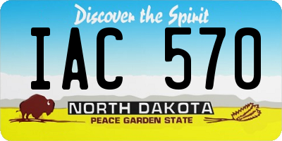 ND license plate IAC570