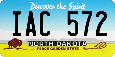 ND license plate IAC572