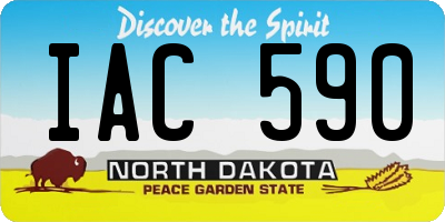 ND license plate IAC590