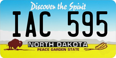 ND license plate IAC595