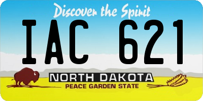 ND license plate IAC621