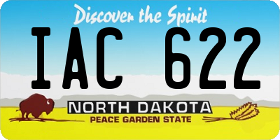 ND license plate IAC622
