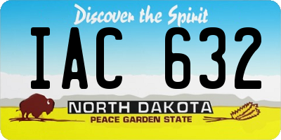 ND license plate IAC632