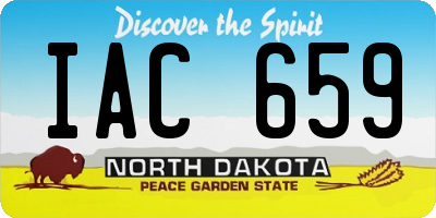 ND license plate IAC659