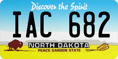 ND license plate IAC682