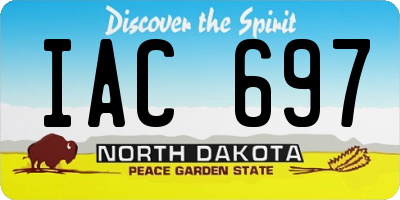 ND license plate IAC697