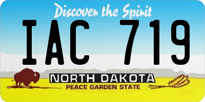ND license plate IAC719