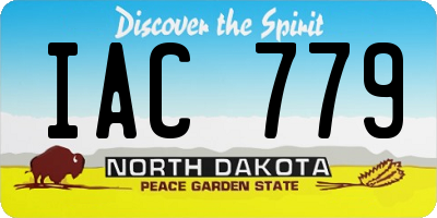 ND license plate IAC779