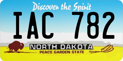 ND license plate IAC782