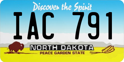 ND license plate IAC791