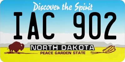 ND license plate IAC902