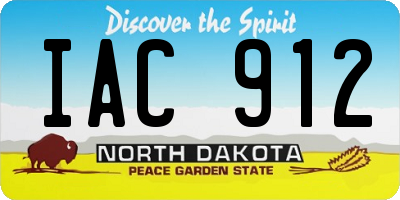 ND license plate IAC912