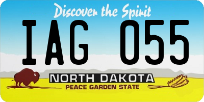 ND license plate IAG055