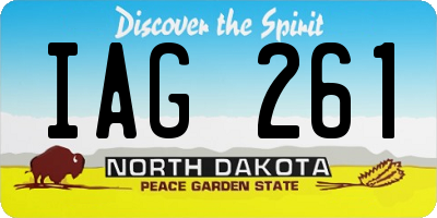 ND license plate IAG261