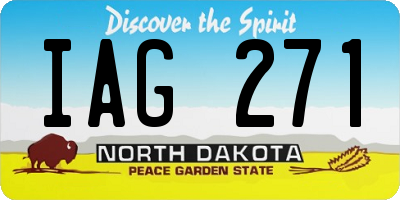 ND license plate IAG271