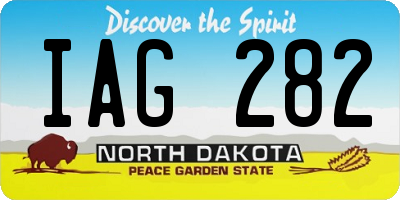 ND license plate IAG282