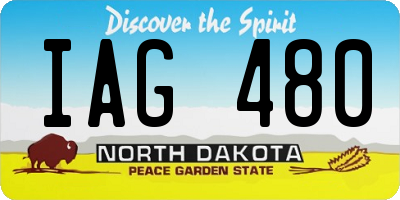 ND license plate IAG480