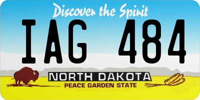 ND license plate IAG484