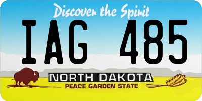 ND license plate IAG485
