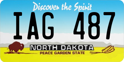 ND license plate IAG487
