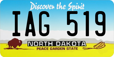 ND license plate IAG519