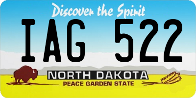 ND license plate IAG522