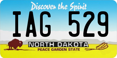 ND license plate IAG529